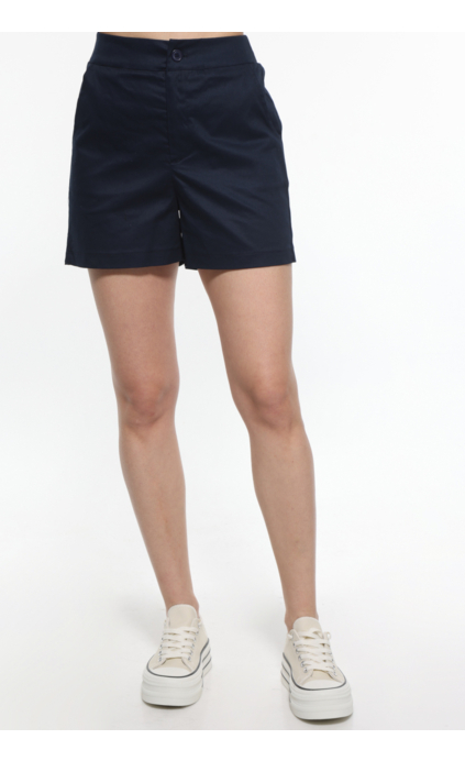 BLUE SHORTS WITH ELASTIC WAIST