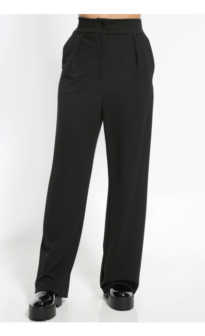 BLACK PANTS WITH ELASTIC WAIST