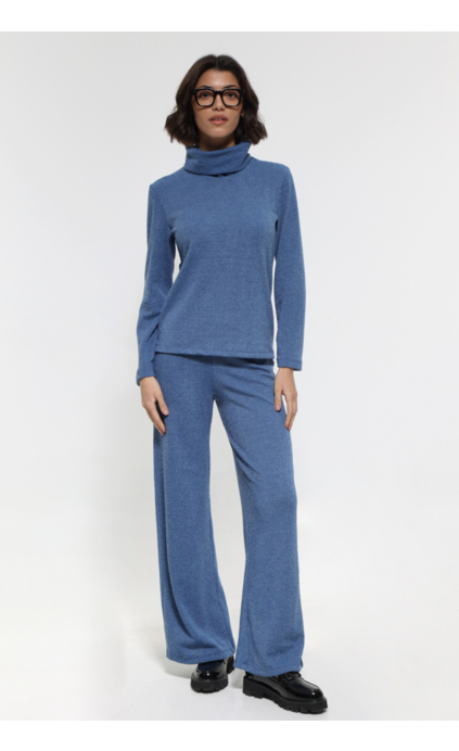 ROYAL BLUE PANTS WITH ELASTIC WAIST