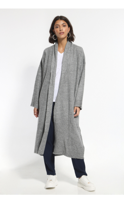 GRAY LONG JACKET