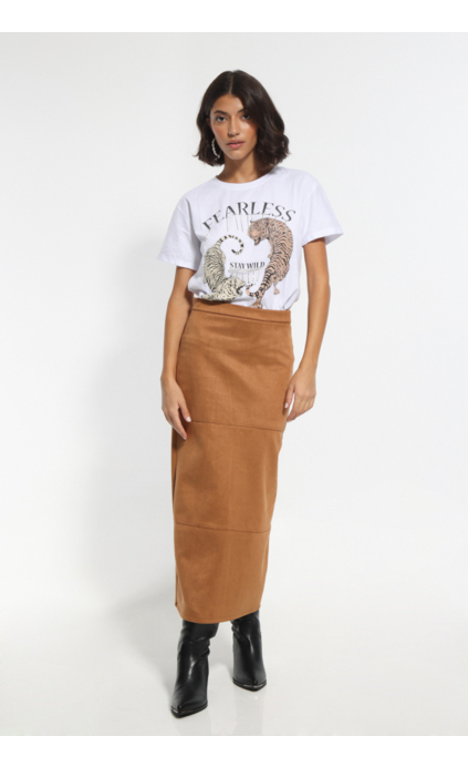 MAXI BROWN SKIRT