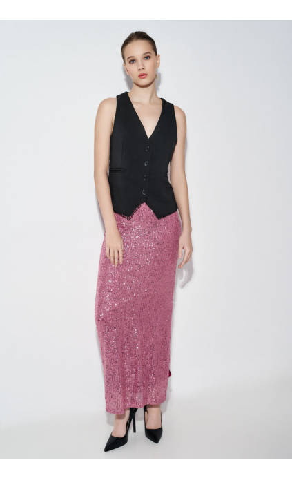 MAXI SKIRT WITH SEQUINS