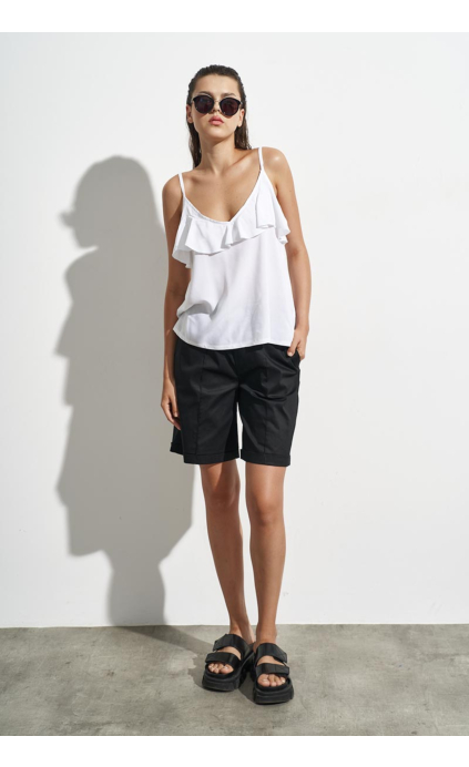 COTTON SHORTS WITH ELASTIC WAIST