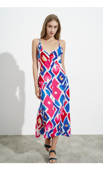 MAXI DRESS WITH THIN STRAPS
