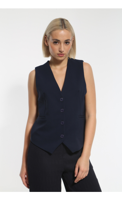 BLUE DARK VEST