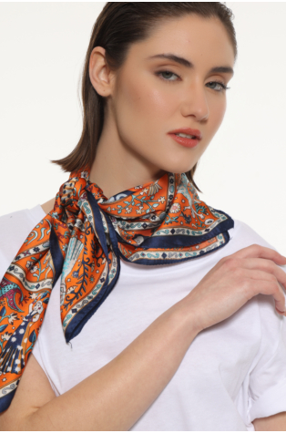 MULTICOLOR BLUE WOMEN'S SCARF