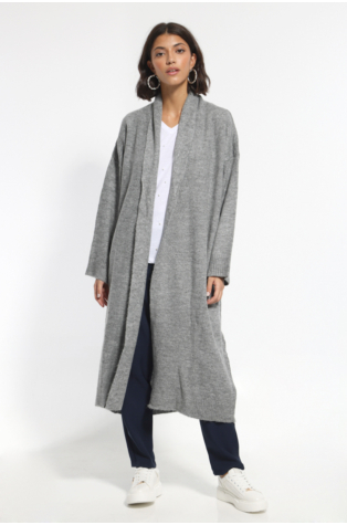 GRAY LONG JACKET