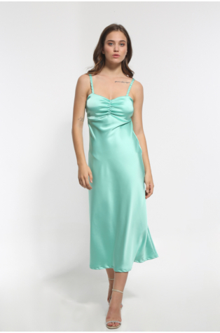 VERAMAN SATIN MAXI DRESS