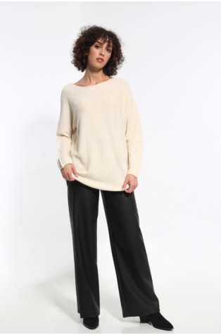 COMFORTABLE ECRU LONG SLEEVE T-SHIRT