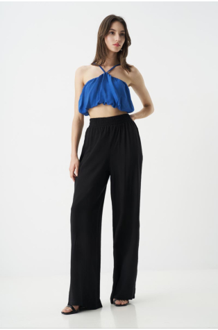 HIGH WAIST PANTS WITH ELASTIC WAIST