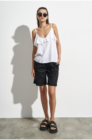 COTTON SHORTS WITH ELASTIC WAIST