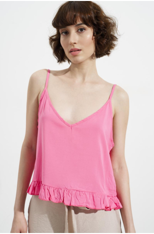 TOP WITH STRAPS PINK