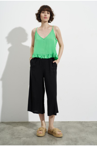 TOP WITH STRAPS GREEN