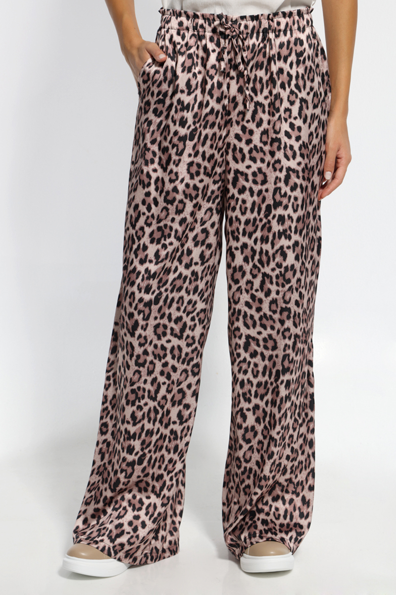 ANIMAL PRINT TROUSERS WITH POCKETS