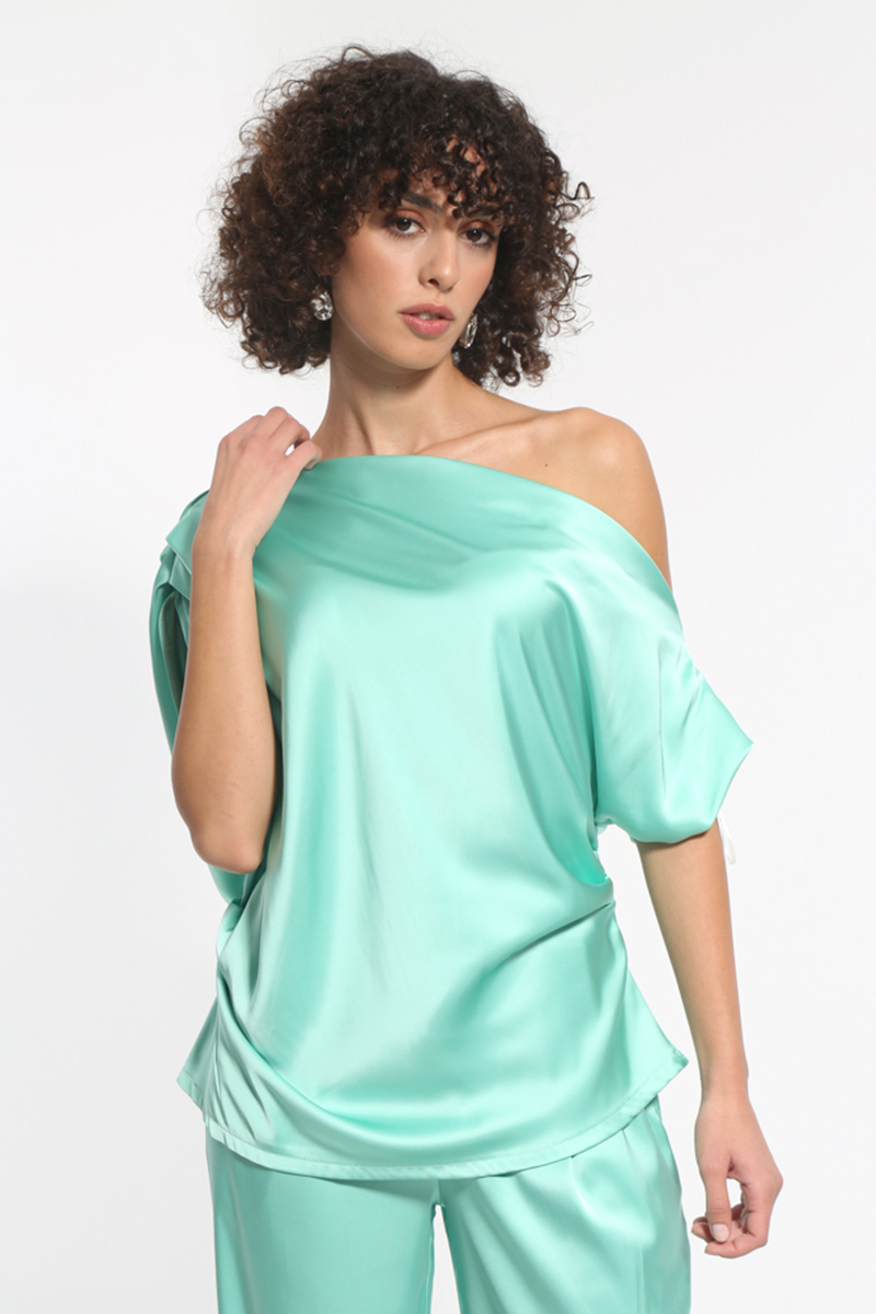 SATIN VERAMAN SHORT-SLEEVED SHIRT