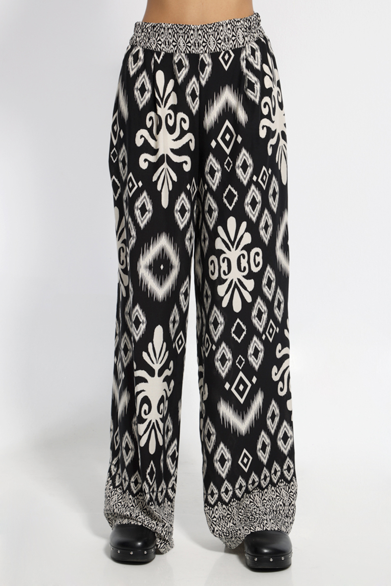 PRINTED PANTS WITH IN WIDE LINE