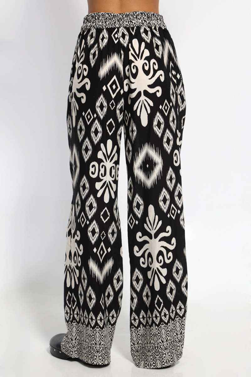 PRINTED PANTS WITH IN WIDE LINE