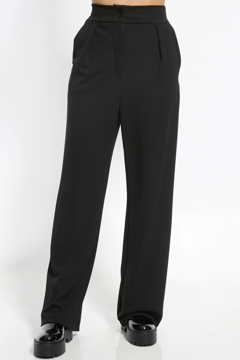 BLACK PANTS WITH ELASTIC WAIST