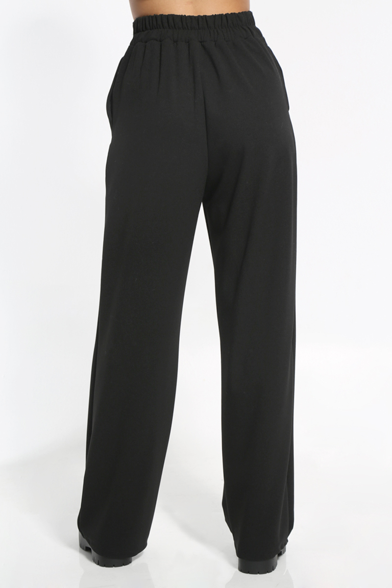 BLACK PANTS WITH ELASTIC WAIST