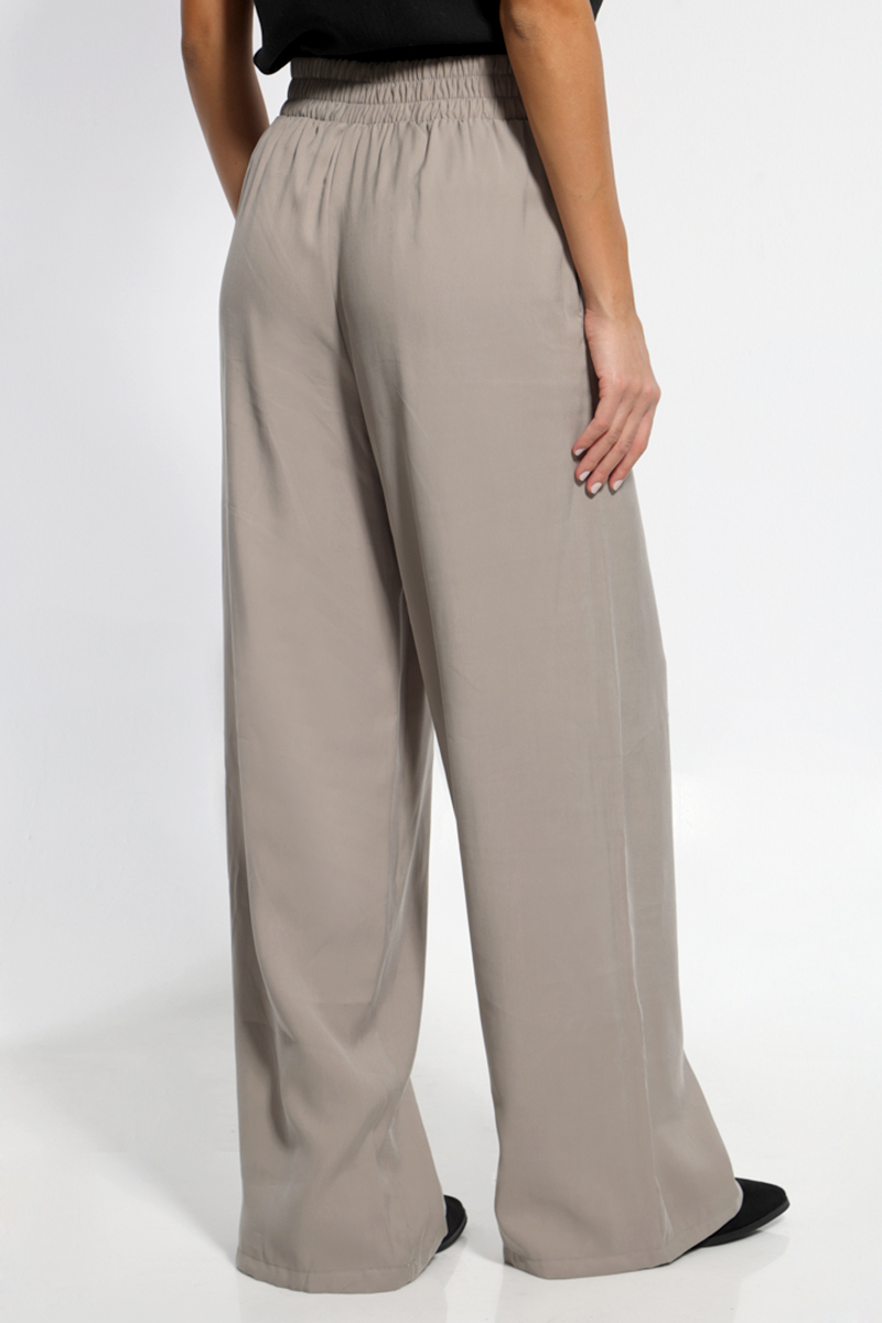 GRAY TROUSERS ΙΝ WIDE LINE