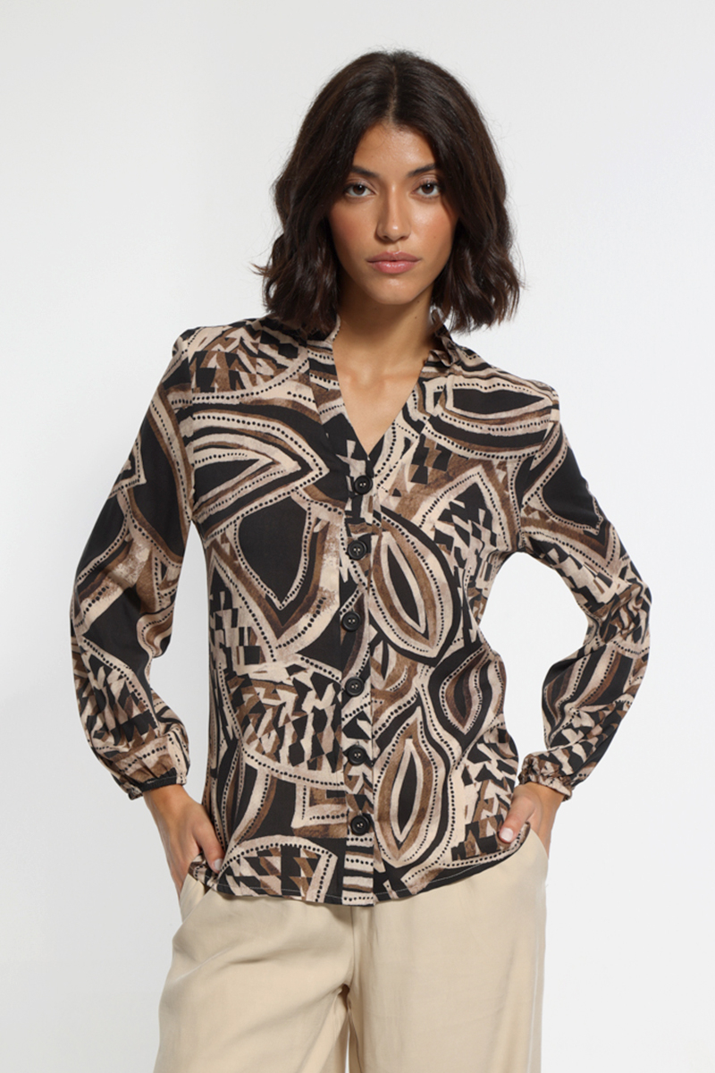 PRINTED LONG SLEEVE SHIRT