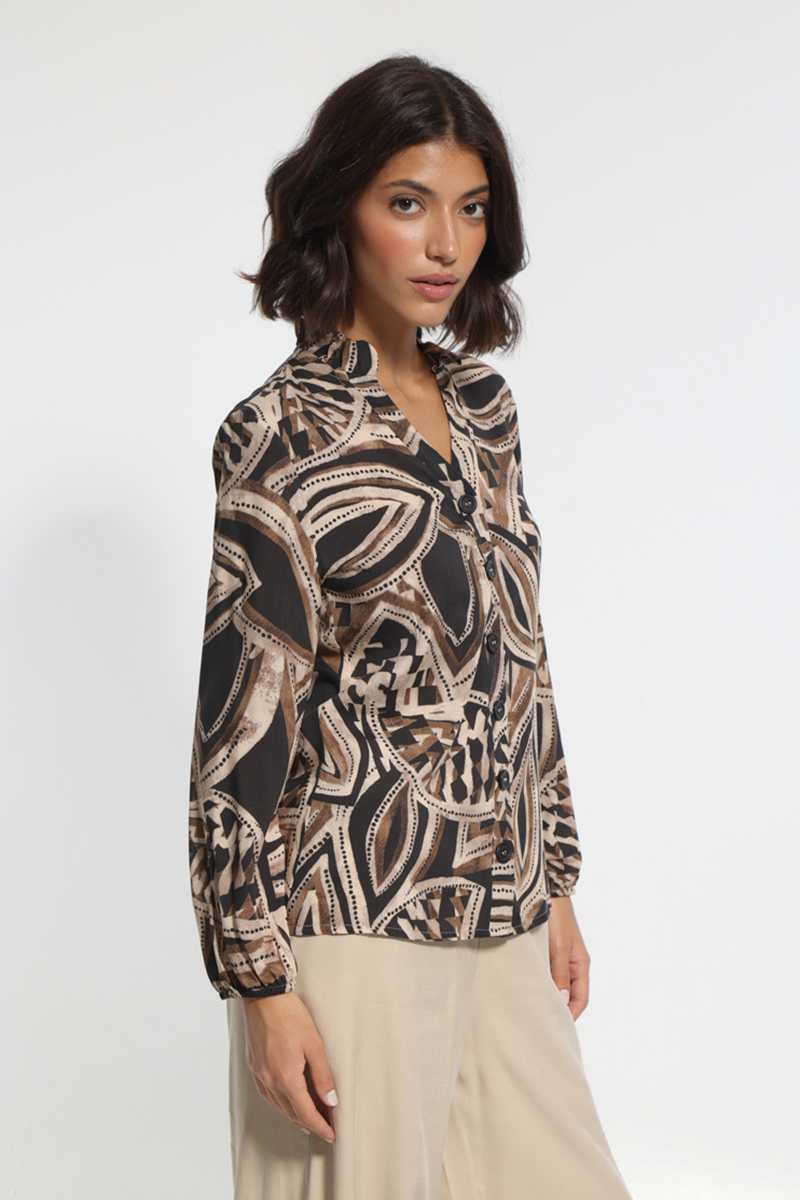 PRINTED LONG SLEEVE SHIRT