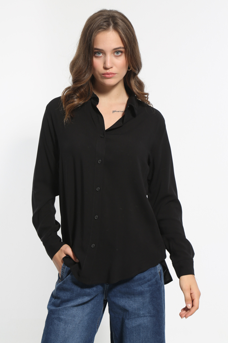 BLACK LONG SLEEVE SHIRT