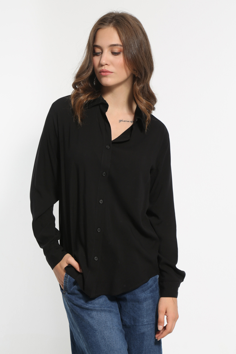 BLACK LONG SLEEVE SHIRT