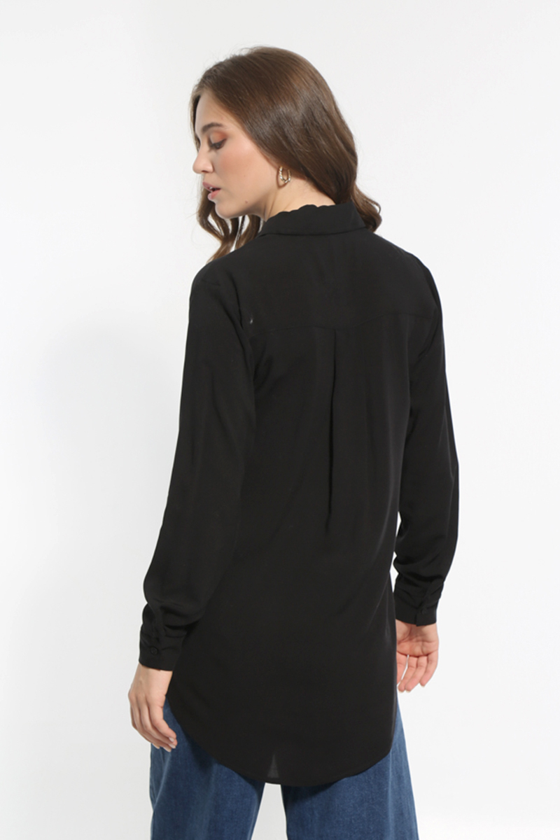 BLACK LONG SLEEVE SHIRT