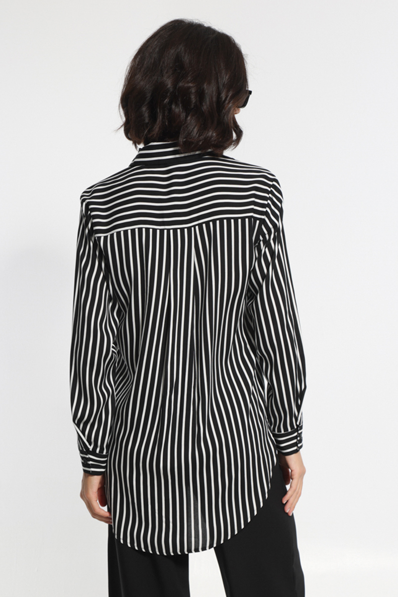 BLACK STRIPED SHIRT