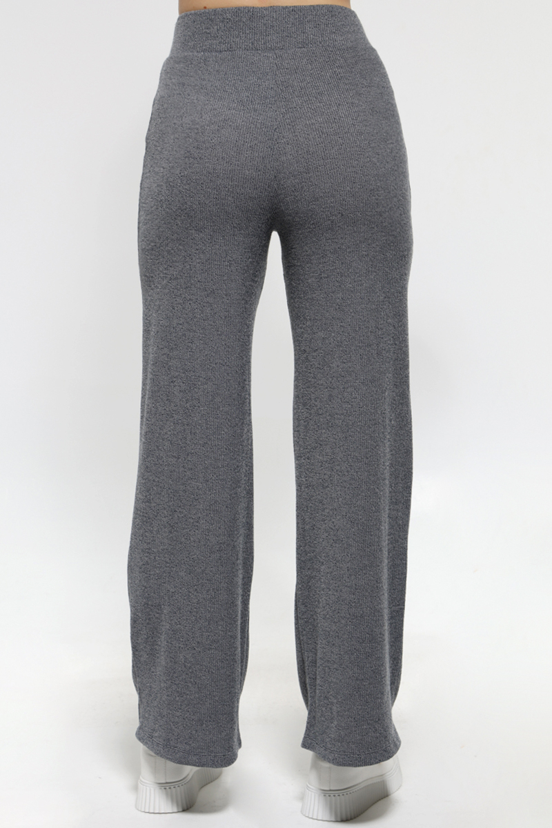 GREY PANTS WITH ELASTIC WAIST