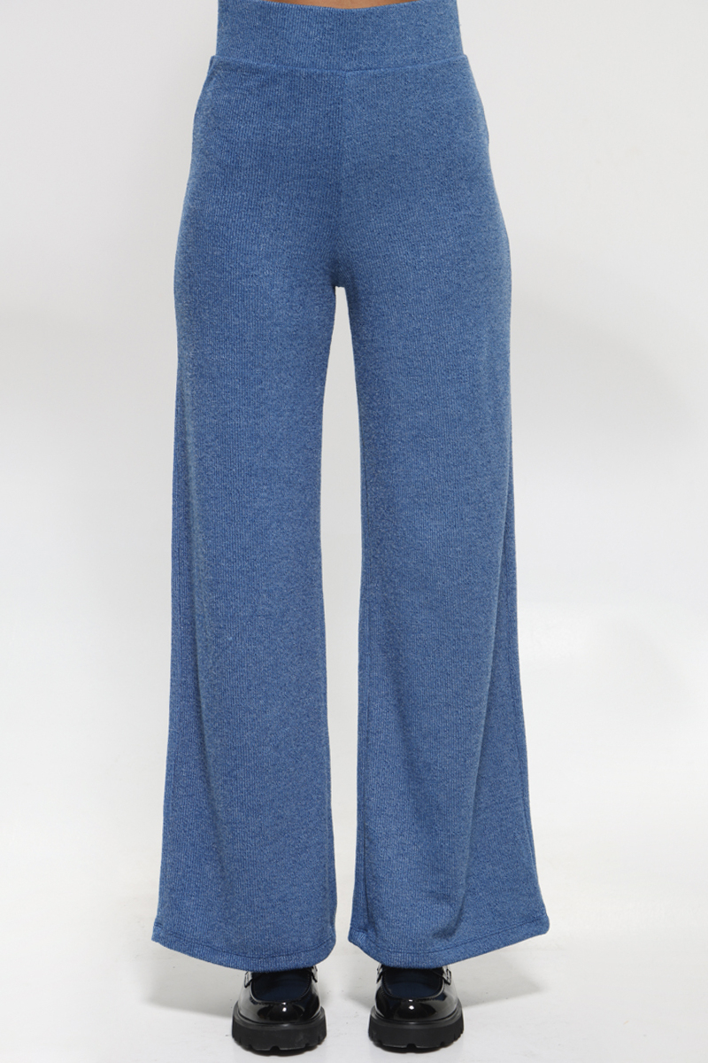 ROYAL BLUE PANTS WITH ELASTIC WAIST