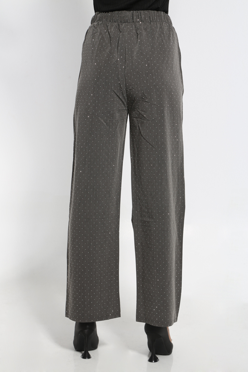 PANTS WITH ELASTIC WAIST GRAY