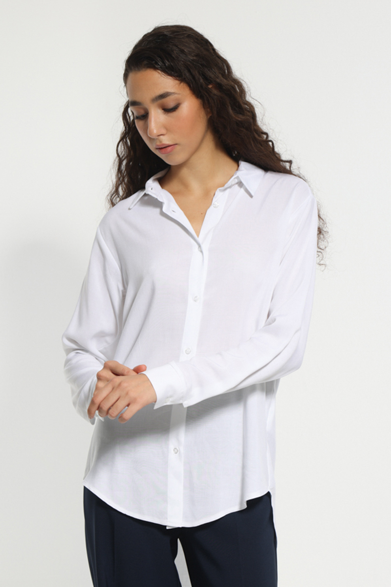 WHITE LONG SLEEVE SHIRT