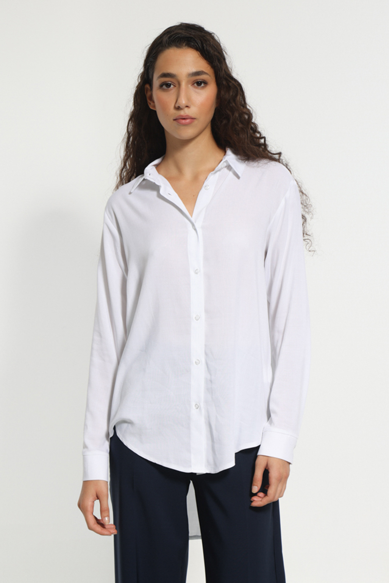 WHITE LONG SLEEVE SHIRT