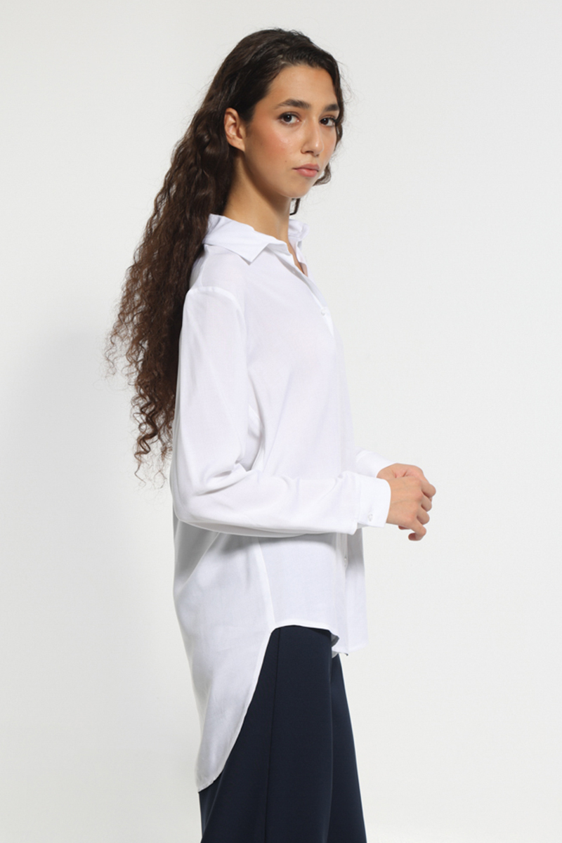 WHITE LONG SLEEVE SHIRT