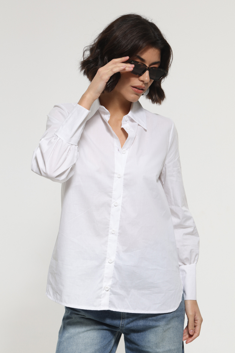 LONG SLEEVE SHIRT WHITE