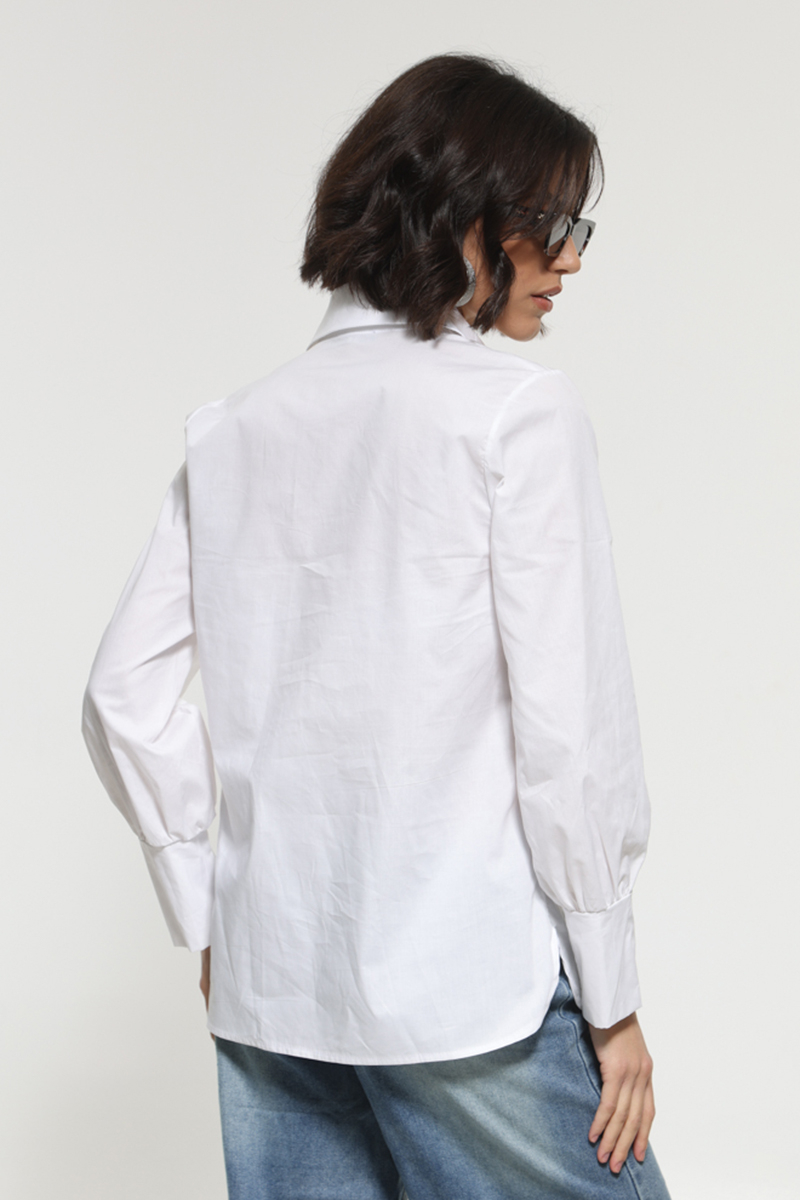 LONG SLEEVE SHIRT WHITE