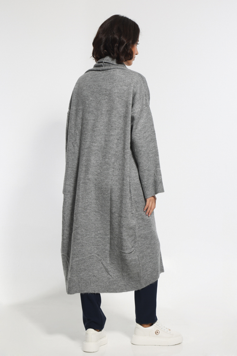 GRAY LONG JACKET