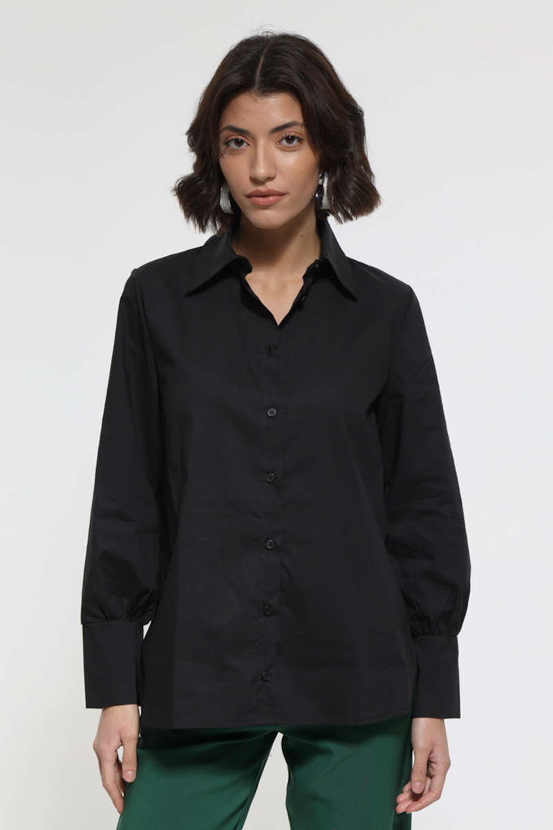 LONG SLEEVE SHIRT BLACK