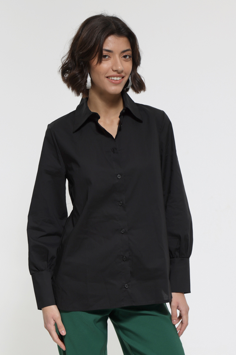 LONG SLEEVE SHIRT BLACK