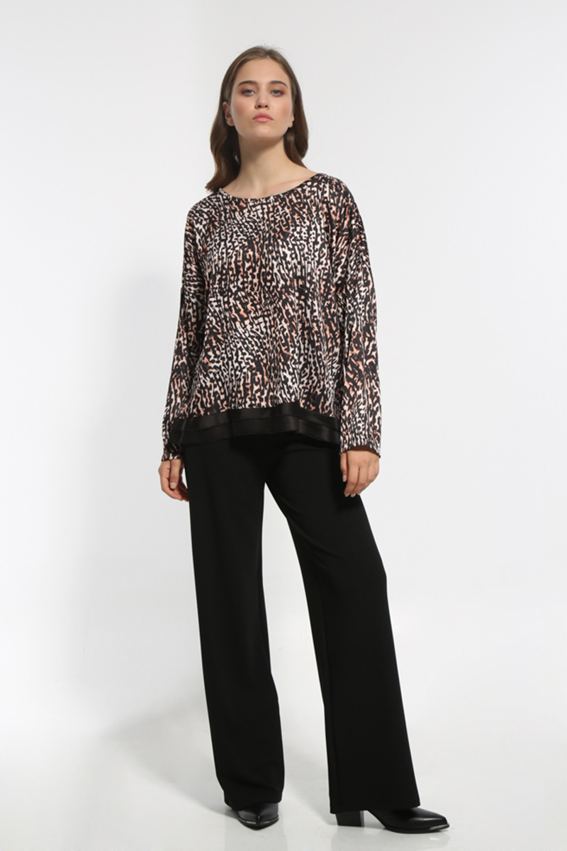 ANIMAL PRINT WIDE T-SHIRT