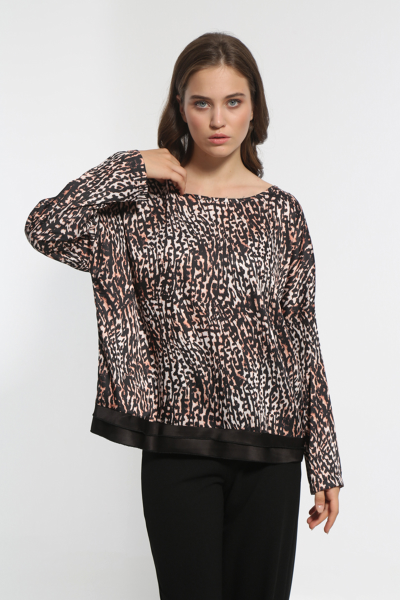 ANIMAL PRINT WIDE T-SHIRT