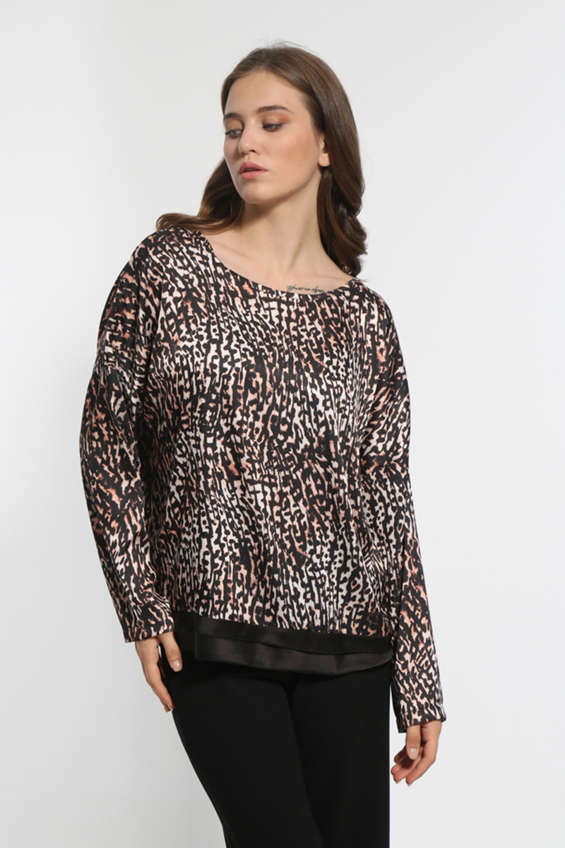 ANIMAL PRINT WIDE T-SHIRT