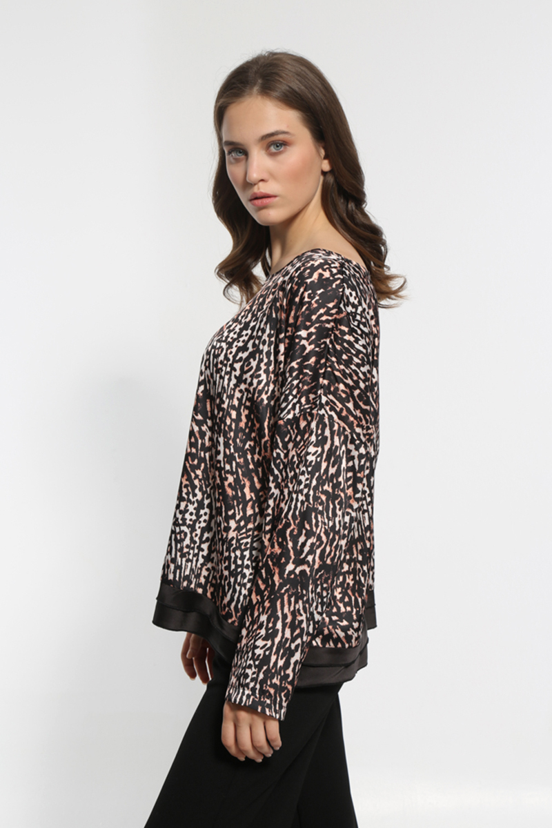 ANIMAL PRINT WIDE T-SHIRT