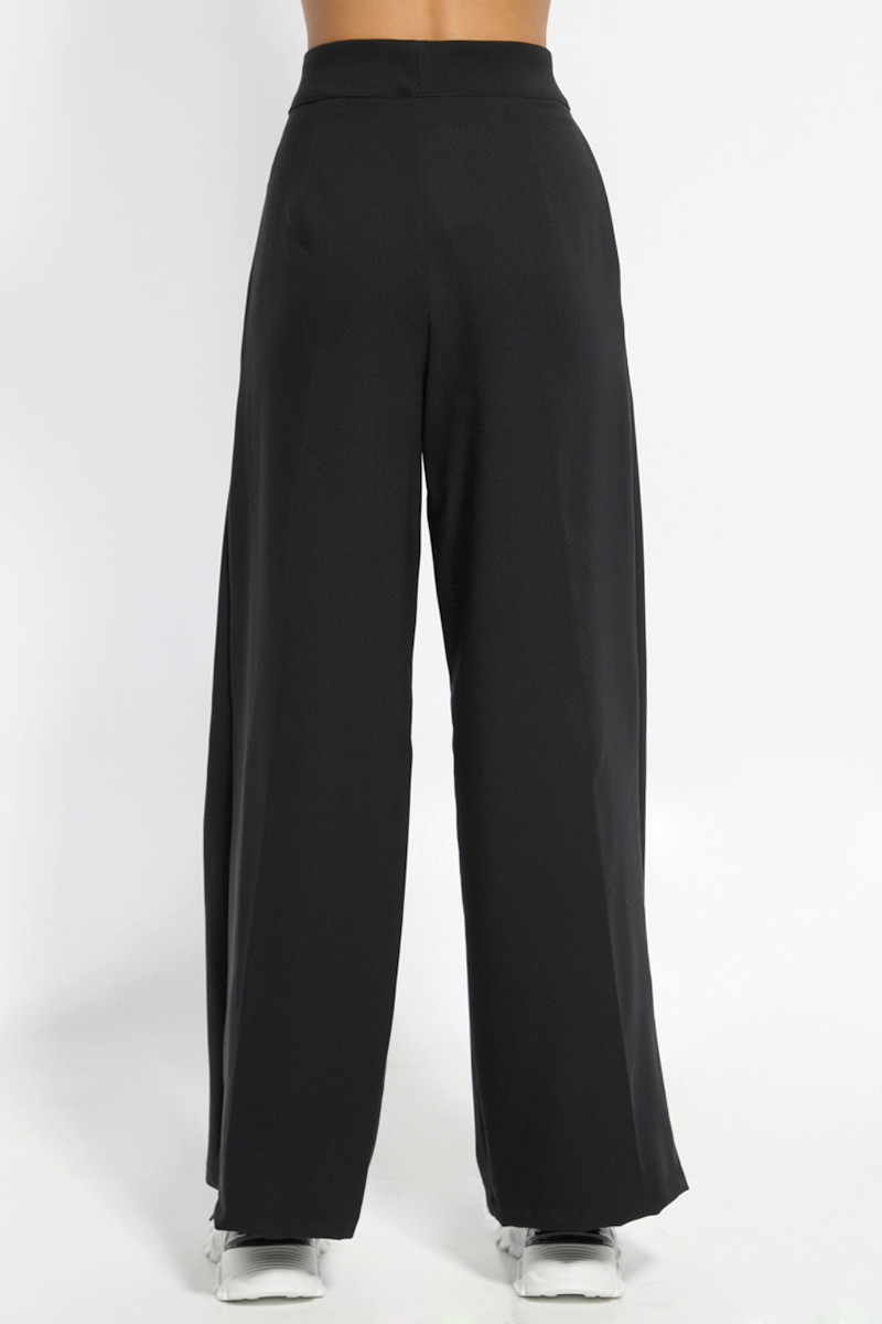 BLACK WIDE PANTS WITH POCKETS