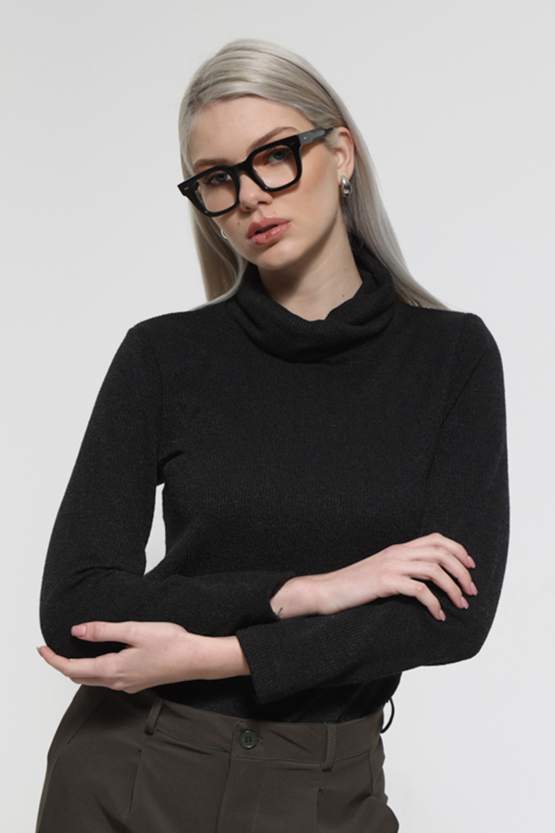 BLACK ZIVAGO LONG SLEEVE BLOUSE