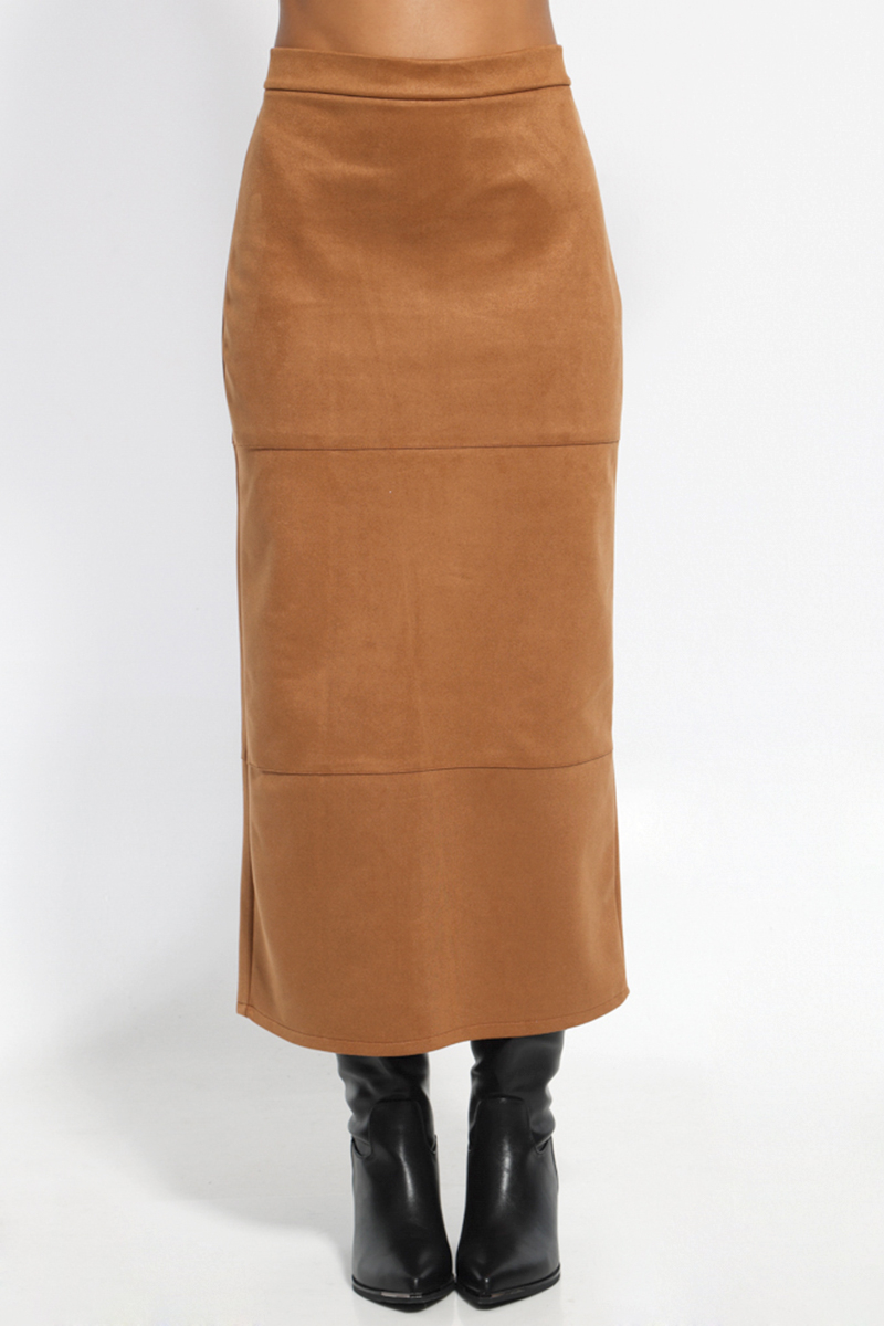 MAXI BROWN SKIRT