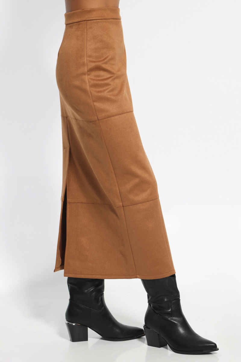 MAXI BROWN SKIRT