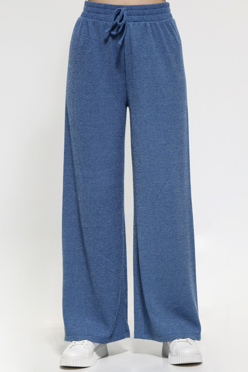 ROYAL BLUE PANTS WITH ELASTIC WAIST